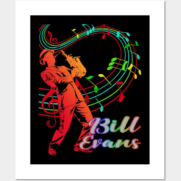 A Man With Saxophone-Bill Evans Wall Art by Mysimplicity.art